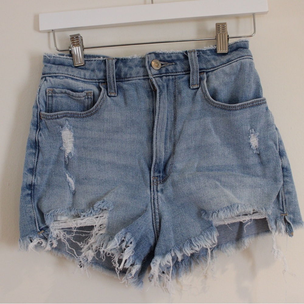 Distressed Denim Shorts Hollister